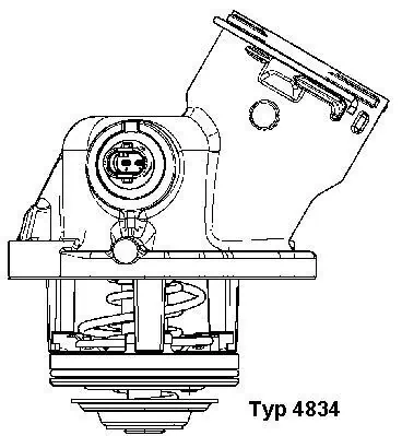 MDR termosztát, hűtőfolyadék - WAL-483410 - TothCarparts