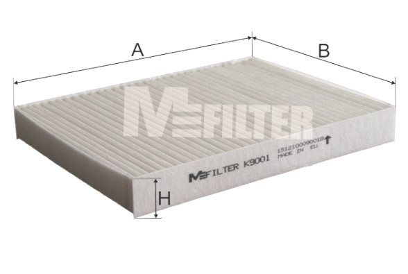 MFILTER szűrő, utastér levegő - K 9001 - TothCarparts