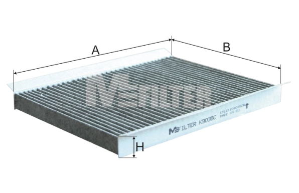 MFILTER szűrő, utastér levegő - K 9035C - TothCarparts