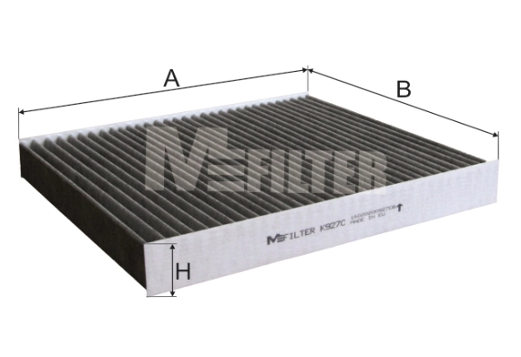 MFILTER szűrő, utastér levegő - K 927C - TothCarparts