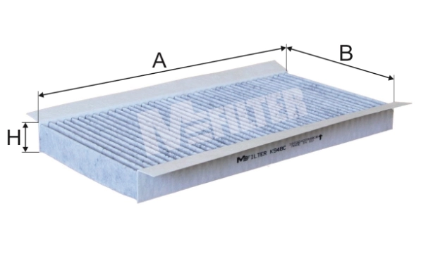 MFILTER szűrő, utastér levegő - K 948C - TothCarparts