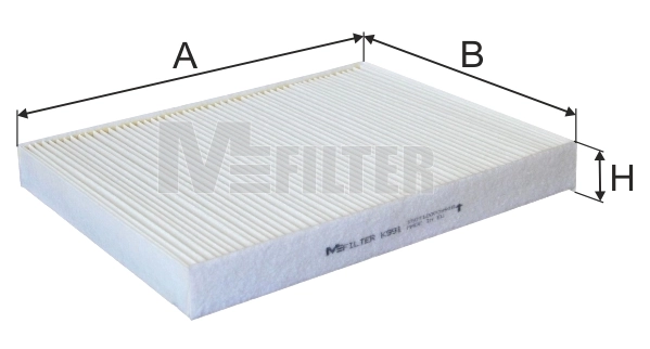 MFILTER szűrő, utastér levegő - K 991 - TothCarparts