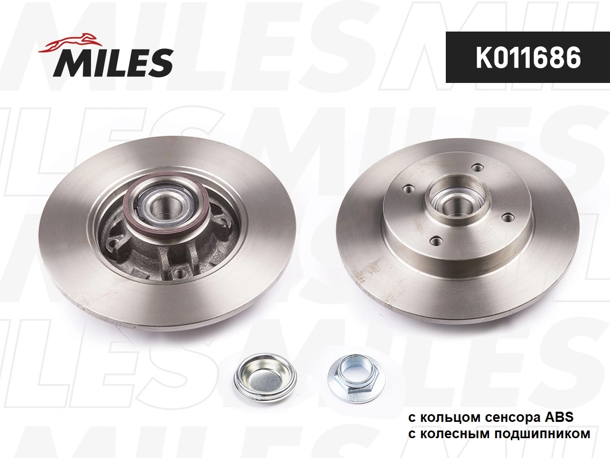 MILES féktárcsa - K011686 - TothCarparts