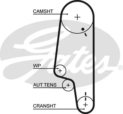 GATES Fogasszíjkészlet - K015428XS - TothCarparts
