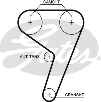 GATES Fogasszíjkészlet - K015669XS - TothCarparts