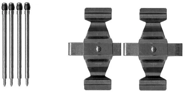 PAGID tartozékkészlet, tárcsafékbetét - K0158 - TothCarparts
