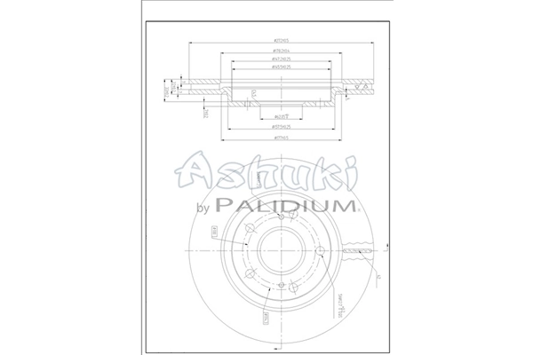 ASHUKI by Palidium féktárcsa - K016-68 - TothCarparts