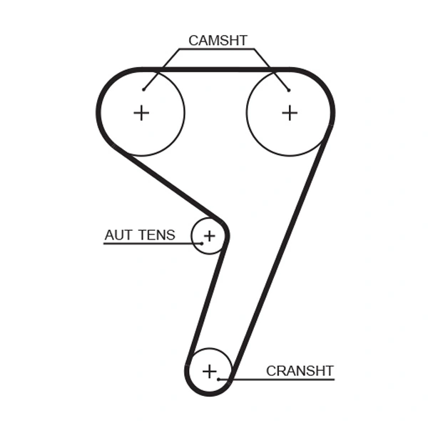 GATES Fogasszíjkészlet - K025433XS - TothCarparts
