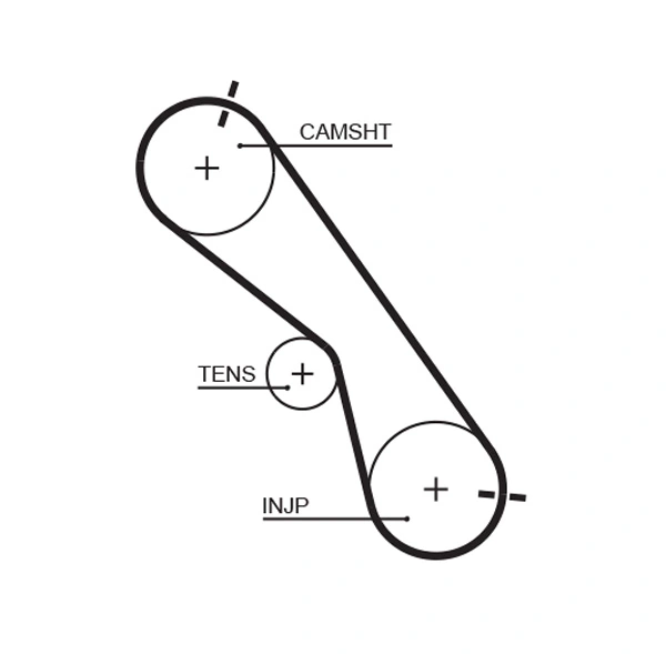 GATES Fogasszíjkészlet - K025560XS - TothCarparts