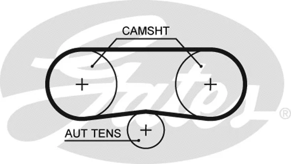 GATES Fogasszíjkészlet - K025565XS - TothCarparts