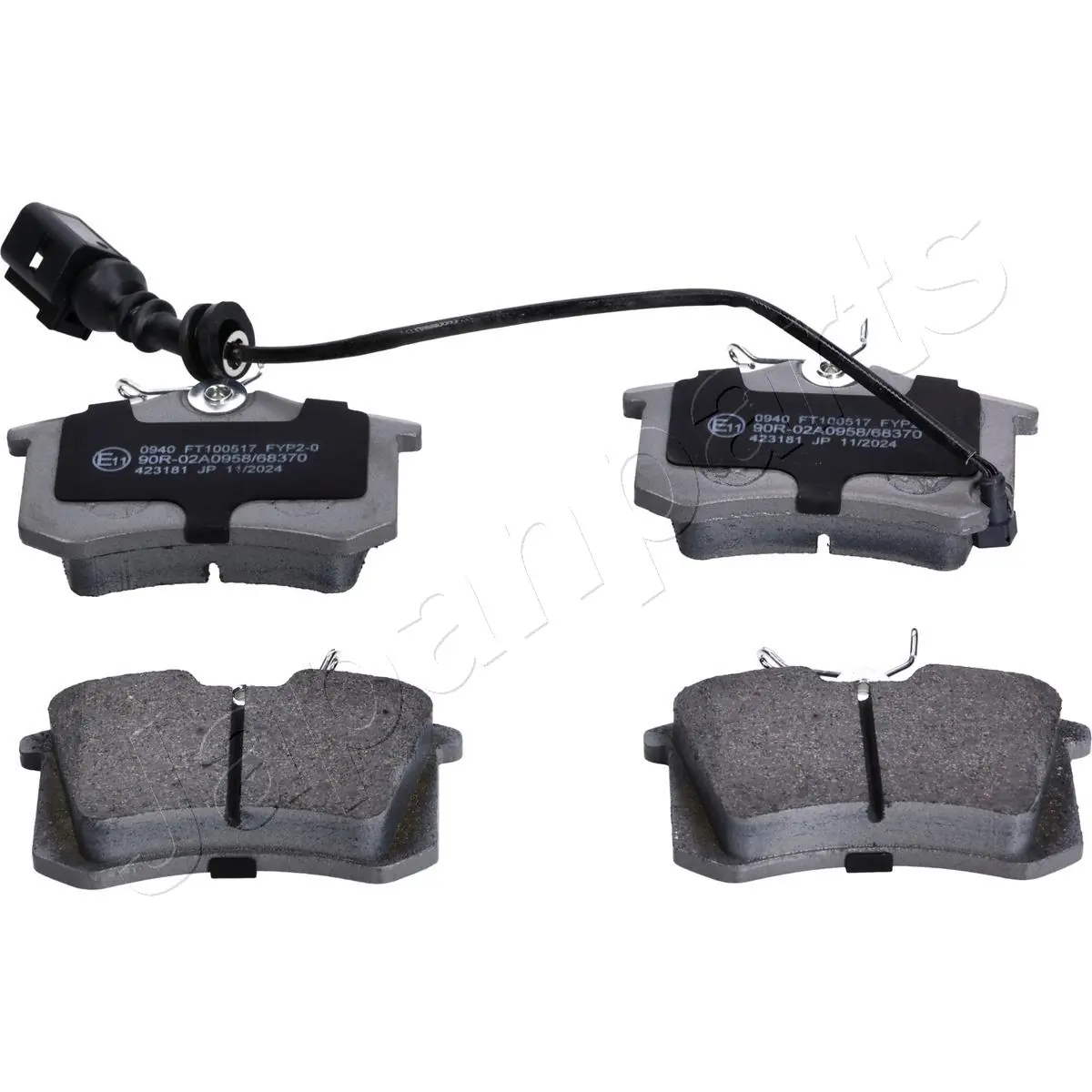 JAPANPARTS fékbetétkészlet, tárcsafék - PP-0940AF - TothCarparts