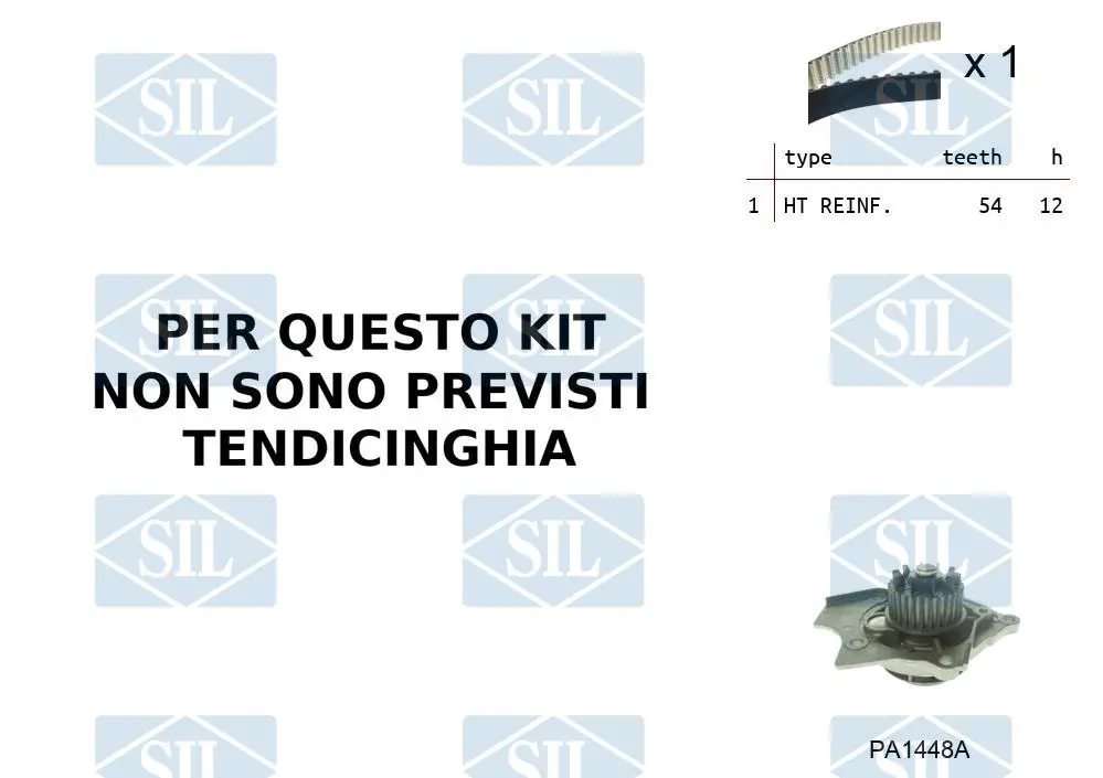 Saleri SIL Vízpumpa + fogasszíj készlet - K1PA1448A - TothCarparts