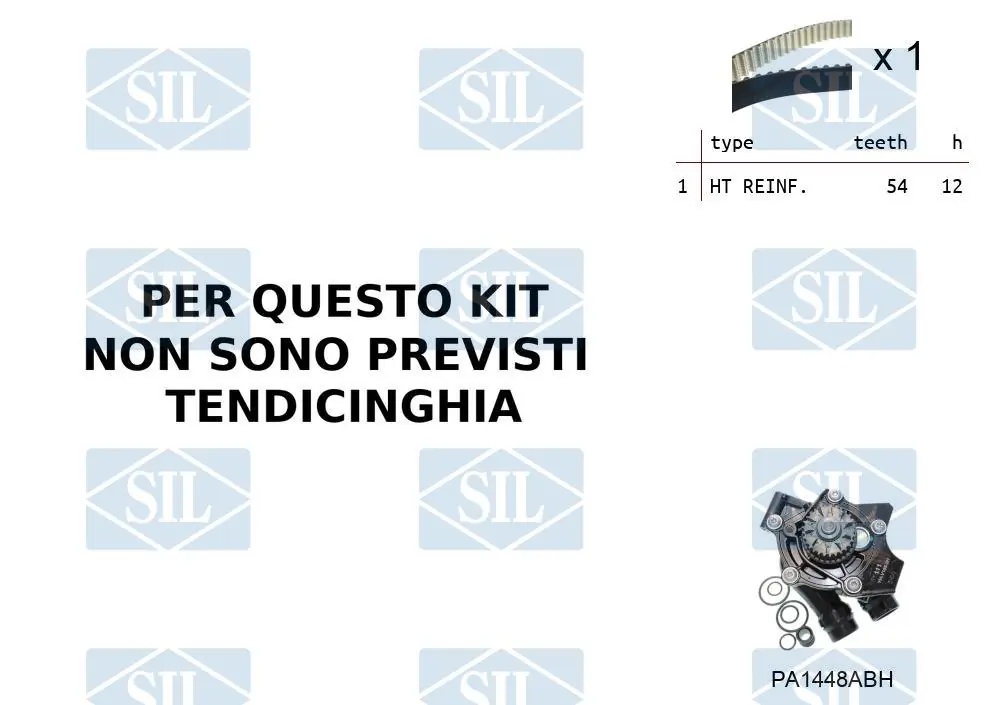 Saleri SIL Vízpumpa + fogasszíj készlet - K1PA1448ABH - TothCarparts