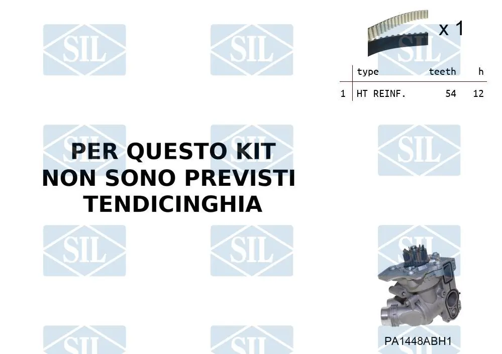 Saleri SIL Vízpumpa + fogasszíj készlet - K1PA1448ABH1 - TothCarparts