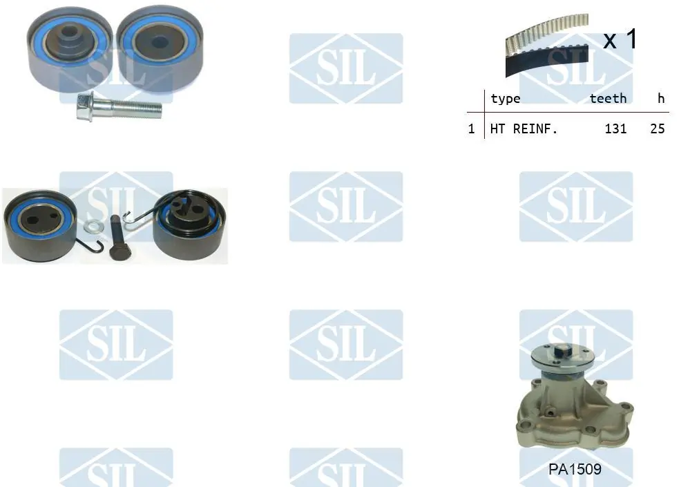 Saleri SIL Vízpumpa + fogasszíj készlet - K1PA1509 - TothCarparts