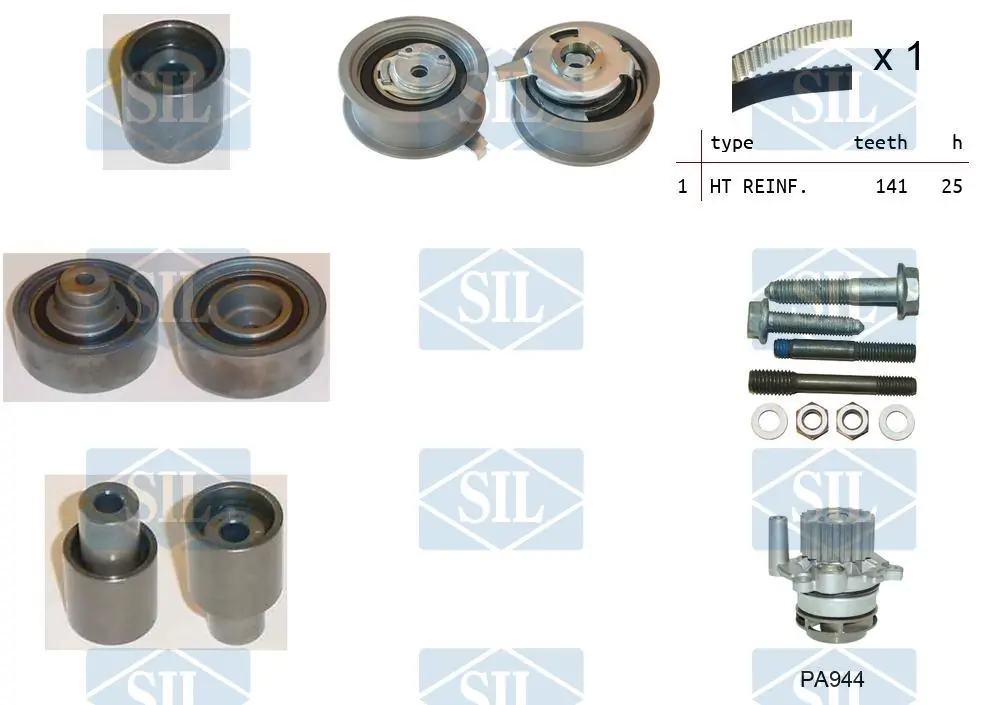 Saleri SIL Vízpumpa + fogasszíj készlet - K1PA944 - TothCarparts