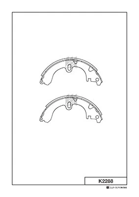 MK Kashiyama fékpofakészlet - K2288 - TothCarparts
