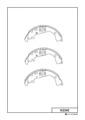 MK Kashiyama fékpofakészlet - K2342 - TothCarparts