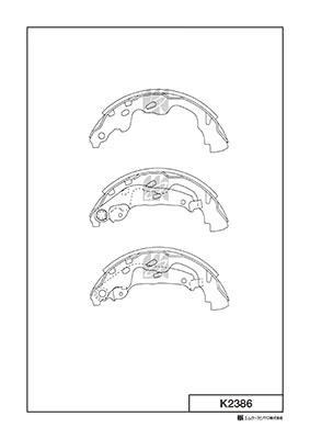 MK Kashiyama fékpofakészlet - K2386 - TothCarparts