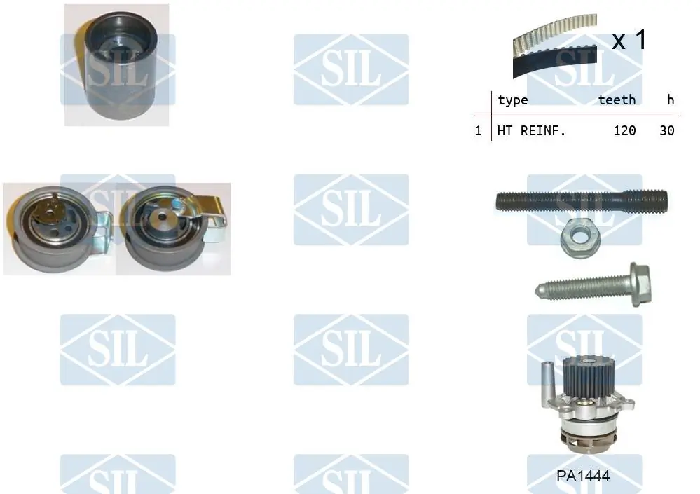 Saleri SIL Vízpumpa + fogasszíj készlet - K2PA1444 - TothCarparts