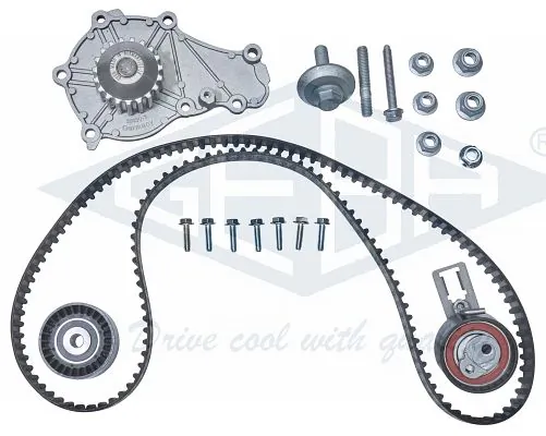 GEBA Vízpumpa + fogasszíj készlet - K30040AS - TothCarparts