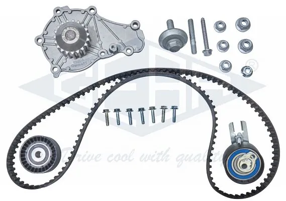 GEBA Vízpumpa + fogasszíj készlet - K30040BS - TothCarparts