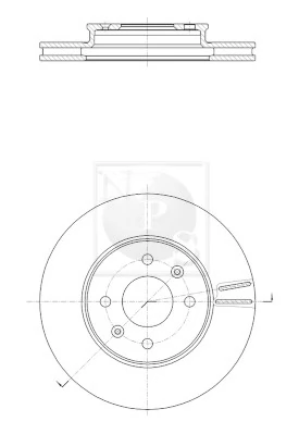 NPS féktárcsa - K330A31 - TothCarparts