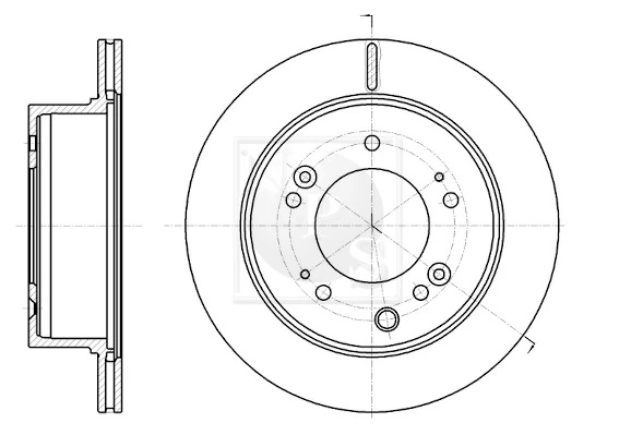 NPS féktárcsa - K331A09 - TothCarparts