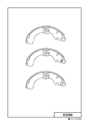 MK Kashiyama fékpofakészlet - K3399 - TothCarparts