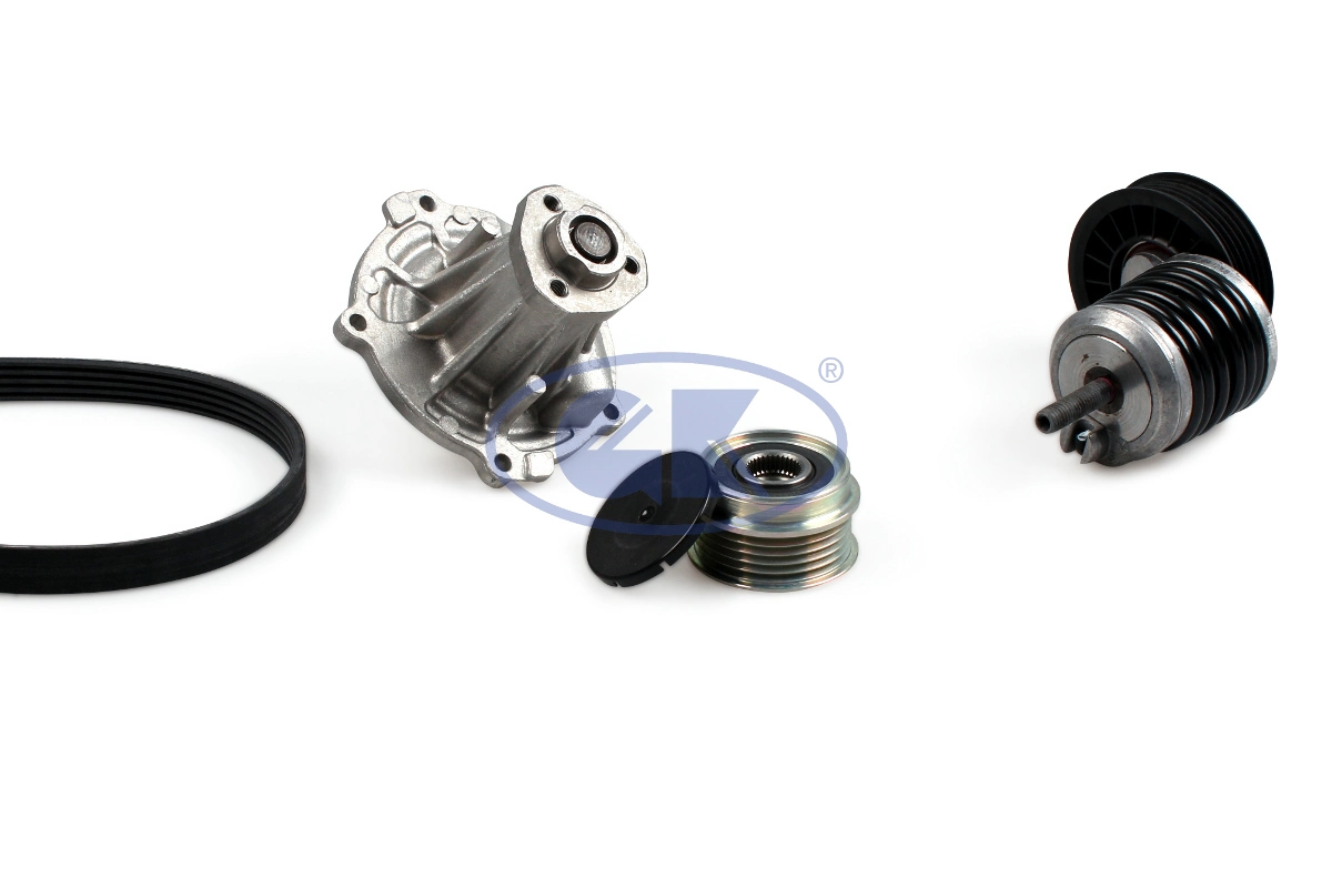 GK Vízszivattyú + bordásszíjkészlet - K980158F - TothCarparts