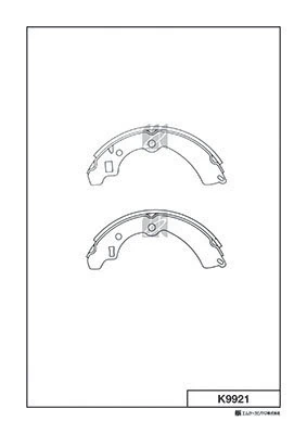 MK Kashiyama fékpofakészlet - K9921 - TothCarparts
