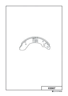 MK Kashiyama fékpofakészlet - K9967 - TothCarparts