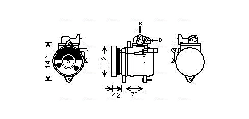 AVA Clever Choice kompresszor, klíma - KAAK121 - TothCarparts