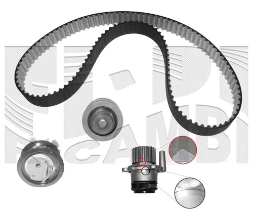 AUTOTEAM Vízpumpa + fogasszíj készlet - KATW1263C - TothCarparts