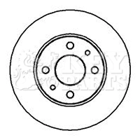 KEY PARTS féktárcsa - KBD4001 - TothCarparts