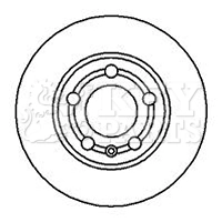 KEY PARTS féktárcsa - KBD4065 - TothCarparts
