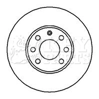 KEY PARTS féktárcsa - KBD4073 - TothCarparts