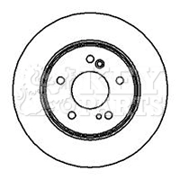 KEY PARTS féktárcsa - KBD4094 - TothCarparts