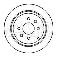 KEY PARTS féktárcsa - KBD4108 - TothCarparts