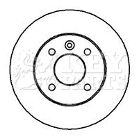 KEY PARTS féktárcsa - KBD4113 - TothCarparts