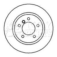 KEY PARTS féktárcsa - KBD4127 - TothCarparts