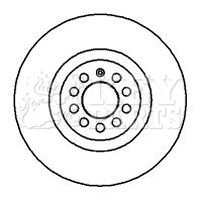KEY PARTS féktárcsa - KBD4128 - TothCarparts