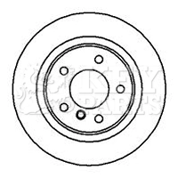 KEY PARTS féktárcsa - KBD4184 - TothCarparts