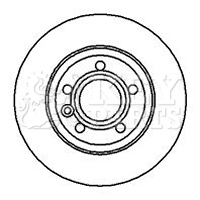 KEY PARTS féktárcsa - KBD4213 - TothCarparts