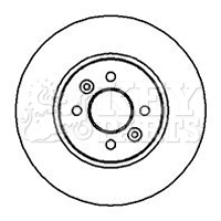 KEY PARTS féktárcsa - KBD4219 - TothCarparts