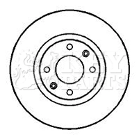 KEY PARTS féktárcsa - KBD4246 - TothCarparts