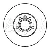 KEY PARTS féktárcsa - KBD4250 - TothCarparts