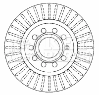 KEY PARTS féktárcsa - KBD4314 - TothCarparts