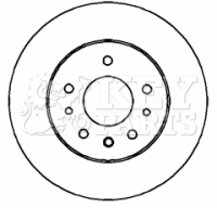 KEY PARTS féktárcsa - KBD4318 - TothCarparts