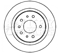 KEY PARTS féktárcsa - KBD4319 - TothCarparts